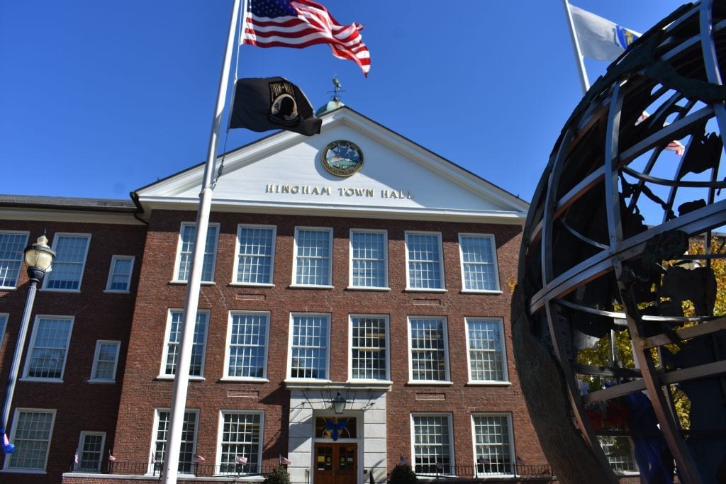 20181025 Hingham Town Hall Photo courtesy of the town of hingham