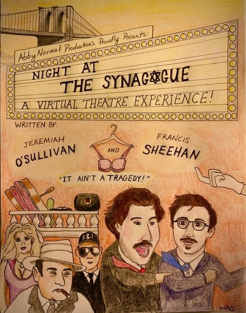 The poster for “Night at the Synagogue.”