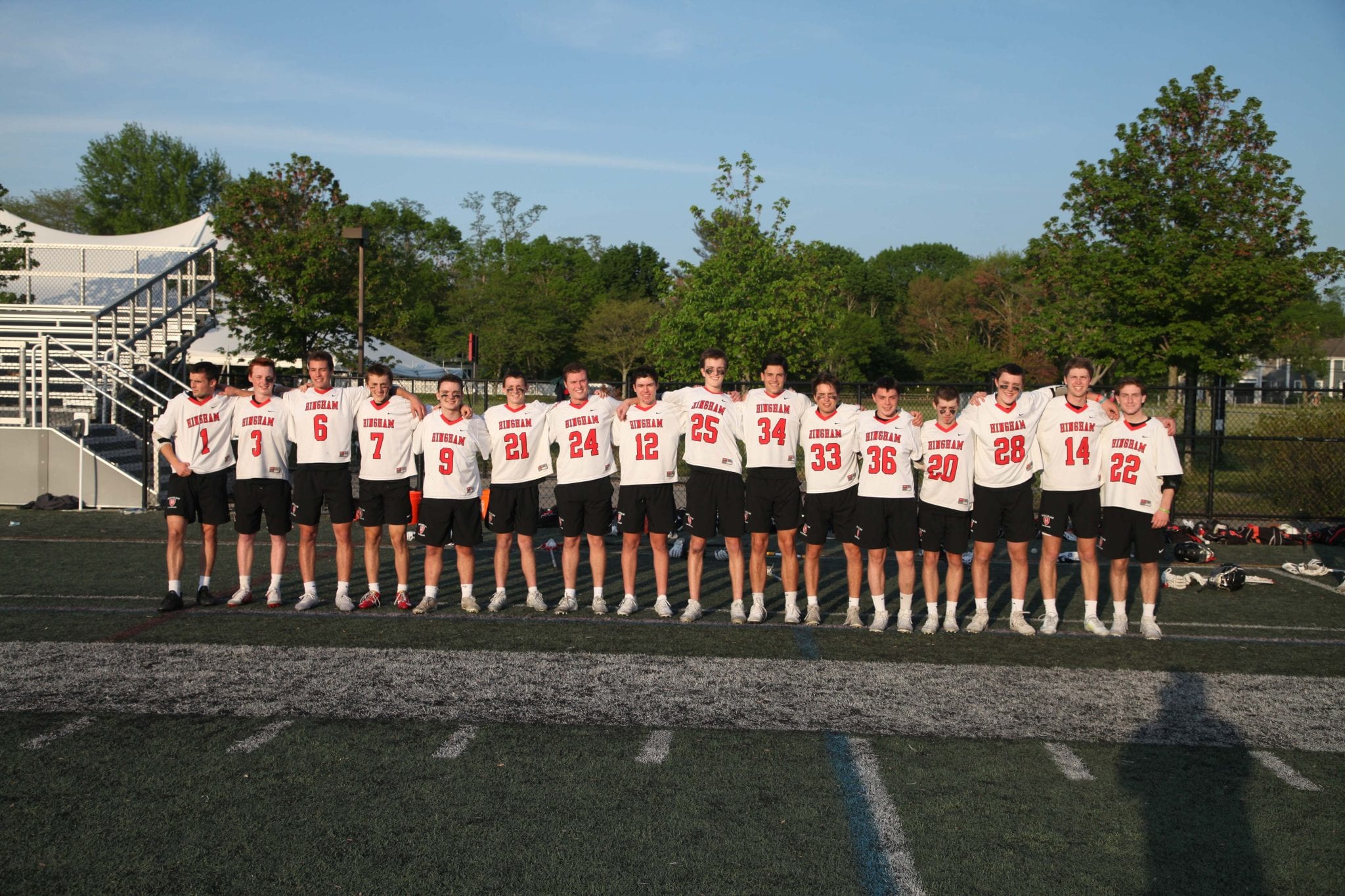 Sixteen seniors were celebrated before the game on Thursday night.  