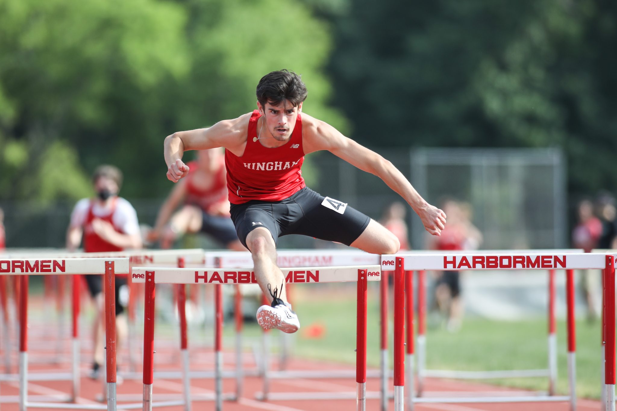 Senior captain Brian Fennelly captured first place in the 110m hurdles in the Division 1 South Sectionals. (File photo)
