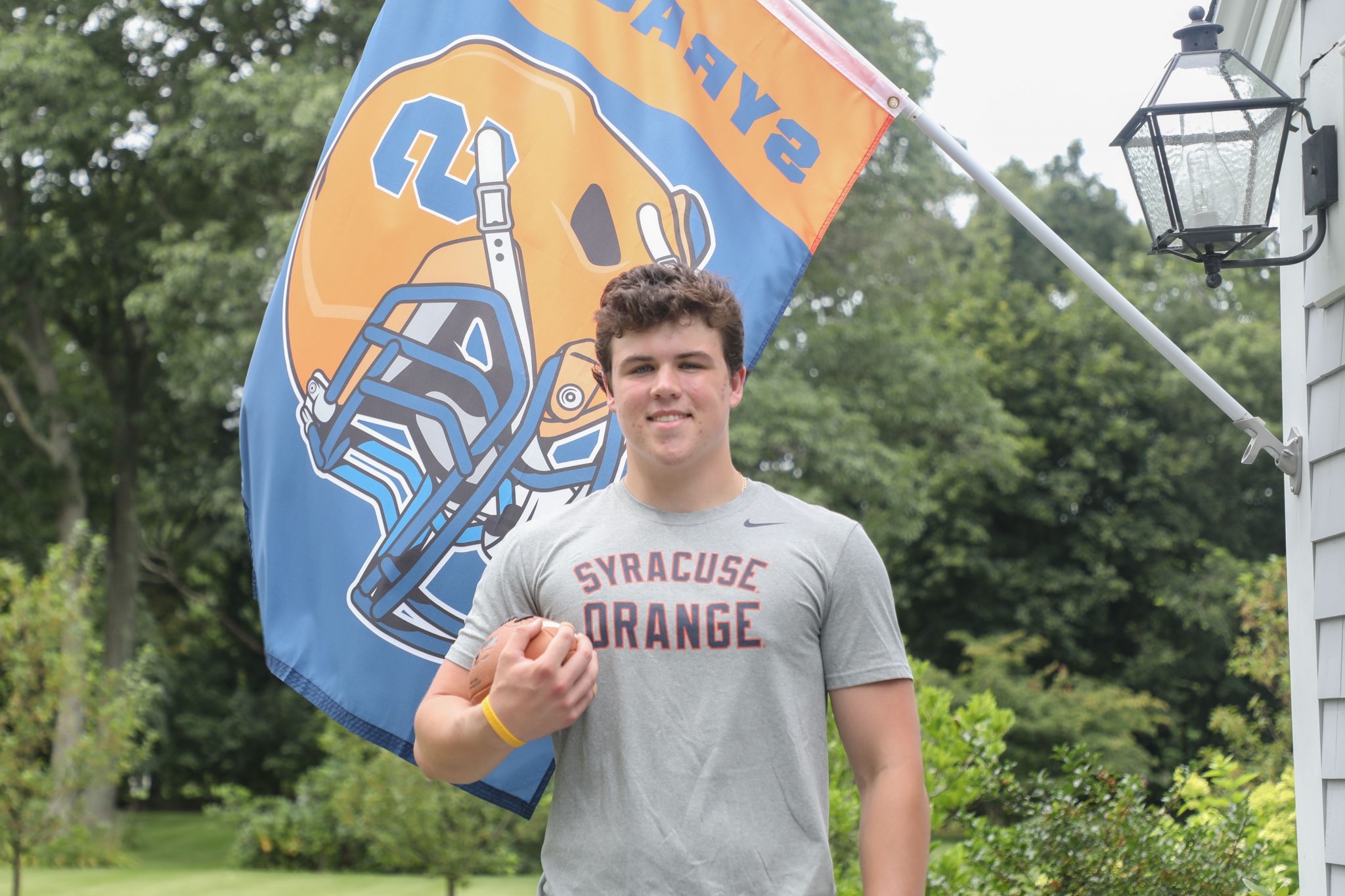 20/21 HHS football captain John O'Connor getting ready to head up to Syracuse to play for the Orange. 