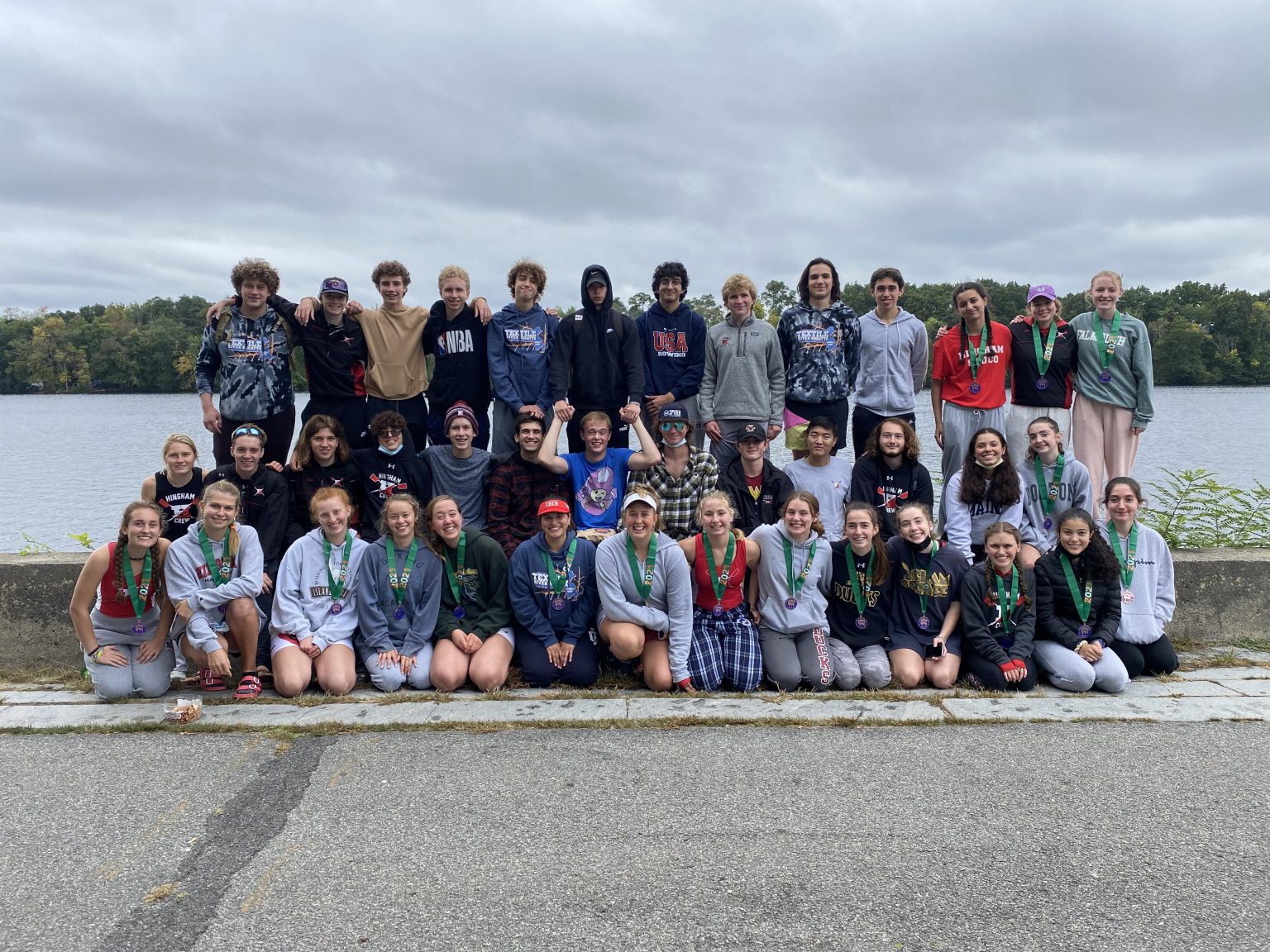 Hingham High Crew Wins Two Medals at the Textile River Regatta