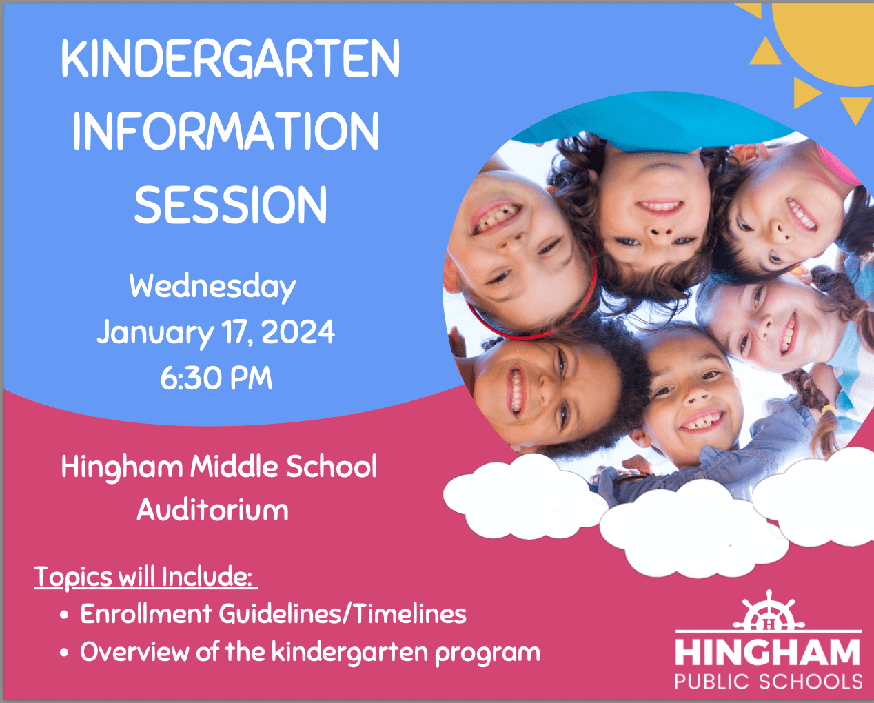 Kindergarten Parent Information Night - Hingham Anchor