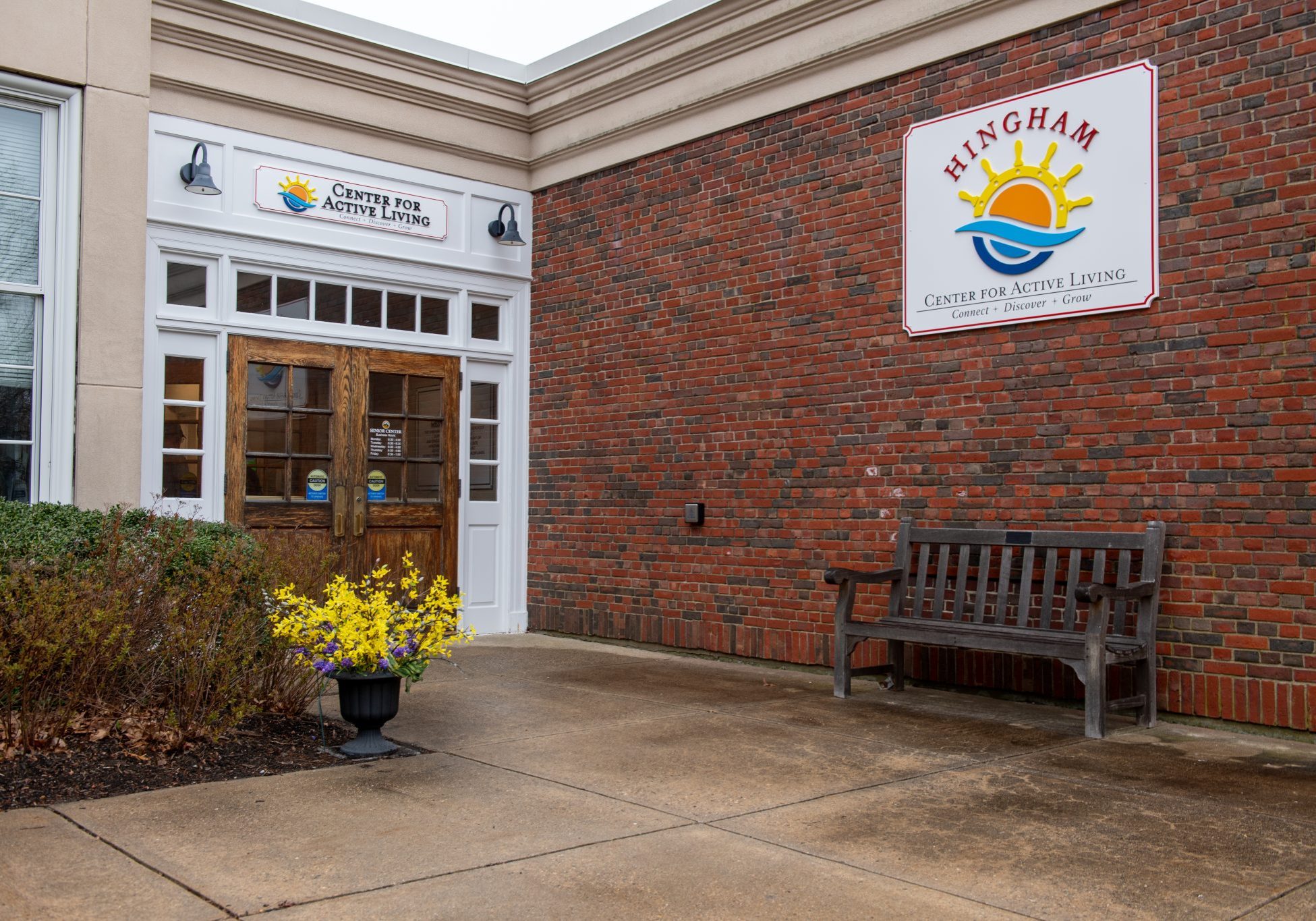 New signage displaying the new name and logo was unveiled at the Center for Active Living's Open House on Wednesday.