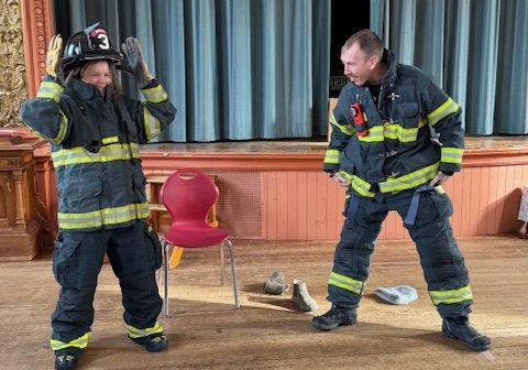 Fireman Sapienza and  Renee Mildrum 