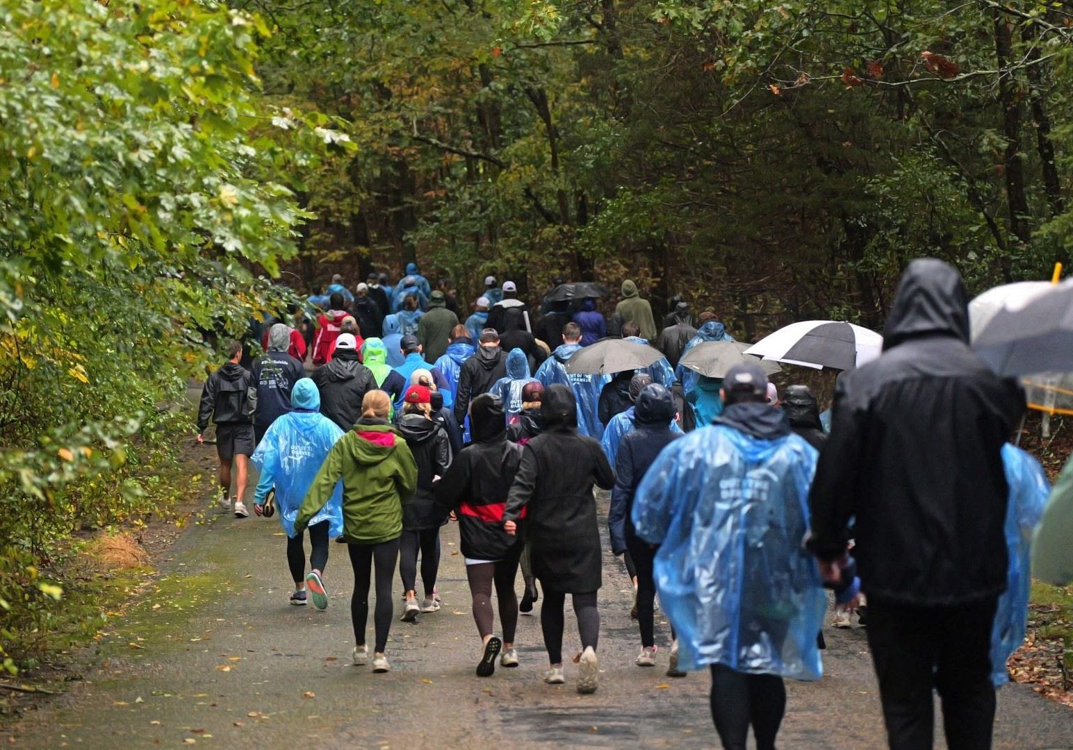 Over 560 participants braved the weather last Saturday in Bare Cove Park to take part in the South Shore Out of the Darkness Walk to help raise almost $89,000 for suicide prevention services.